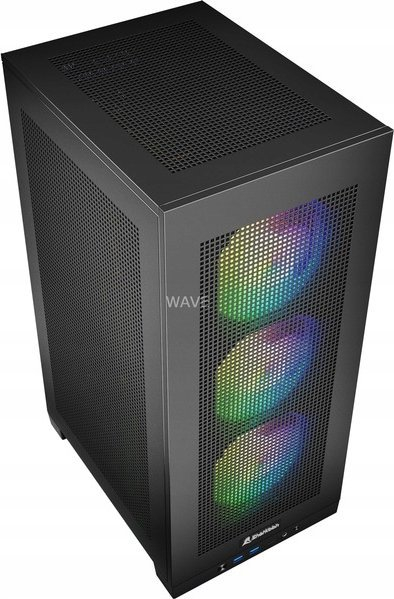 Kullë kompjuteri Sharkoon QB One, mini tower, USB 3.0, e zezë