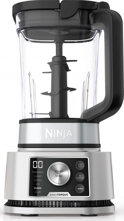 Blender Ninja CB350EU 3 në 1 Food Power, me motor të fortë, ngjyrë argjendi