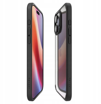 Kapak telefoni Spigen Ultra Hybrid MagSafe për iPhone 17, transparent, Matte Black