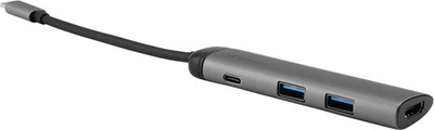 Verbatim USB-C Мултипорт Хаб, 2xUSB3, 1xHDMI, 1xUSB-C PD 100W