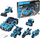 Set lodër blloqe CaDA C52015W, 509 copa, 6 në 1, blu