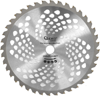Сечило за косилка GEKO, волфрам карбид, 255 mm 40T, 25.4 mm