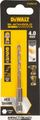 Spiralë stërvitjeje DeWalt Black and Gold, HSS, 4mm, shank hex 1/4"