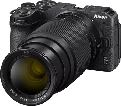 Kamera mirrorless Nikon Z30, set DX 16-50mm DX 50-250mm, 20.9MP, 4K, e zezë