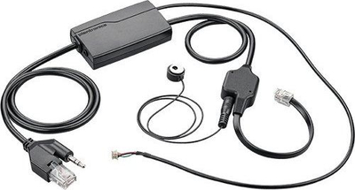 Adaptues Electronic Hook Switch Poly APN 91, për kufje CS dhe Savi, për telefona NEC, i zi