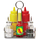 Set lodrash për salca Melissa &amp; Doug Condiments, plastikë, me mbajtëse hekuri, me ngjyra