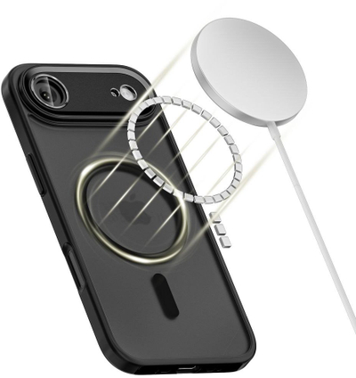 Kapak telefoni Tech-Protect MagCam MagSafe për iPhone 17 Air Pro, mat, i zi