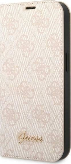 Mbulesë telefoni Guess 4G Metal Camera Outline Book Cover për iPhone 14, PC TPU, rozë