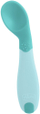 Lugë e pjerrët për bebe Chicco Angled Spoon 8m+, plastike, blu e çelët