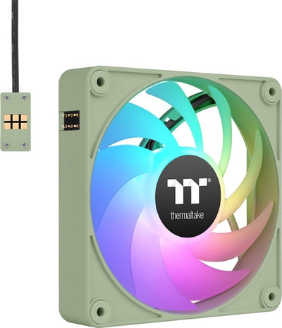 Ventilatorë PC Thermaltake CT120 EX ARGB Sync, 120mm, set me 3 copë, jeshile Matcha