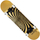 Skateboard Rocket Twisted Foli Gold, 7.5", rrota 52mm, shumngjyrësh