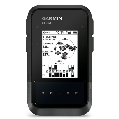 GPS dore Garmin eTrex SE Solar me HRM Dual, Bluetooth, IPX7, ngjyrë zi-gri