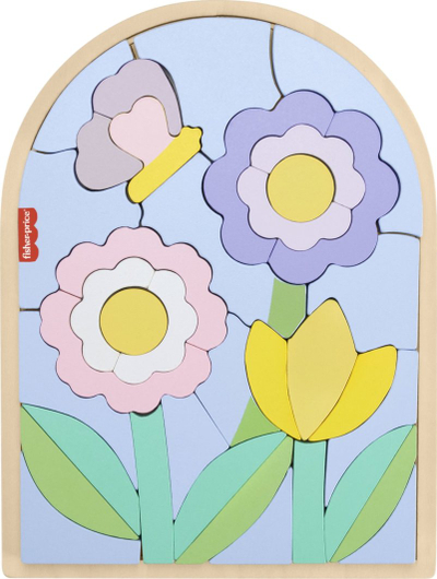 Puzzle druri Fisher-Price, lule, 37 pjesë, 3+