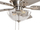 Ventilator tavani SIRAMA Silver, me dritë, 5 fletë, ngjyrë argjendi