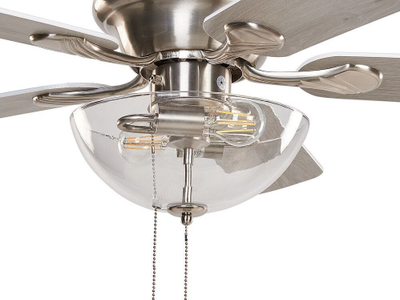 Ventilator tavani SIRAMA Silver, me dritë, 5 fletë, ngjyrë argjendi