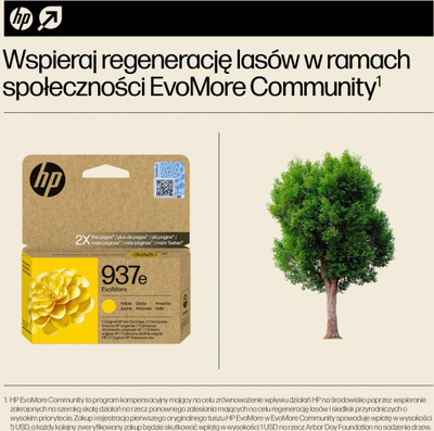 Ngjyrë HP INC Atrament HP 937e EvoMore, e verdhë