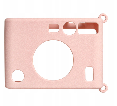 Mbulese silikoni për aparatin FujiFilm Instax Mini Evo, mbrojtëse, rozë