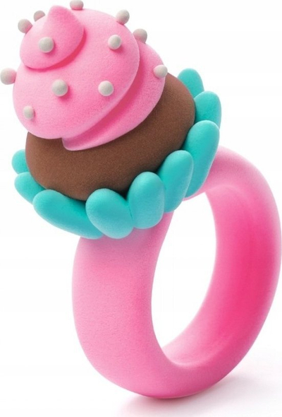 Set modelimi Hey Clay Bijou Rings Sweets Tm Toys, 3 pako, shumëngjyrësh