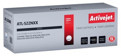 Toneri lazer Activejet ATL-522NXX, zëvendësim për Lexmark 52D2X00 522X, 45 000 faqe, i zi