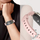 Rrip dore Tech-Protect Iconband Classic për Xiaomi Smart Band 8 9 10 NFC, silikon, rozë e çelët