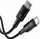 Kabllo USB C Toocki TXCTT2-YS03, 1m, 60W PD, e zezë