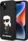 Kapak telefoni Karl Lagerfeld KLHCP14MSNIKBCK për iPhone 14 Plus, hardcase, silikon, i zi