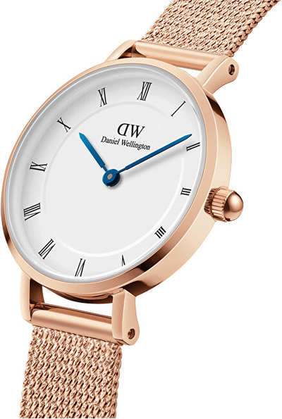 Orë për femra Daniel Wellington Petite Roman Numerals Melrose, e artë/rozë