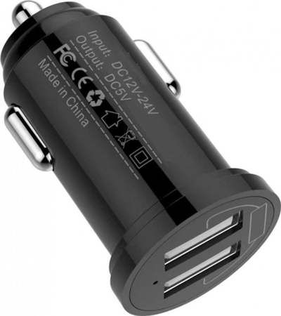 Karikues makine Techly Car Mini Charger, 2x USB, 12W, i zi
