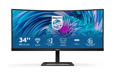 Monitor Philips E-line 346E2CUAE, 34" WQHD, USB C, i zi