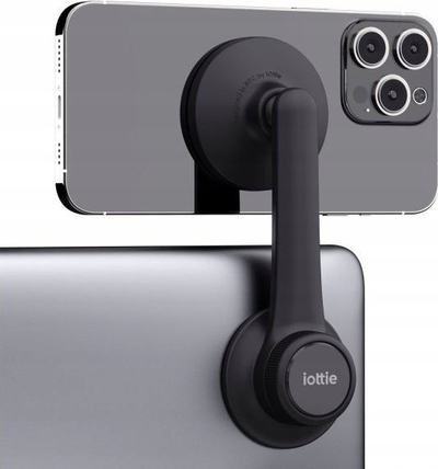 Mbajtëse magnetike për monitor iOttie Terus MagSafe, për iPhone 12 e lart, rrotullim vertikal e horizontal, e zezë