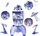Set kreativ Djeco Color Assemble Play Space Rocket, 55 pjesë, DIY, shumëngjyrësh