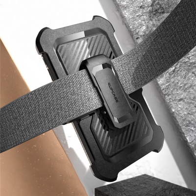 Kuti telefoni SUPCASE Unicorn Beetle Pro Galaxy A15, mbrojtëse robuste, me klips dhe kickstand, e zezë