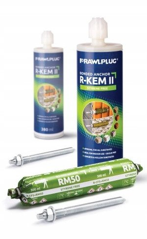 Rrëshirë fiksuese Rawlplug Styrene Free Resin, 175ml, gri