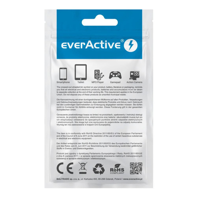 Kabllo USB EverActive CBS-1IW, USB-A në Lightning, 1 m, e bardhë