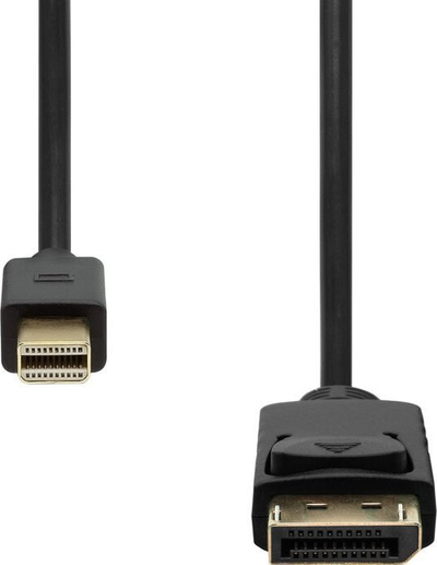 Kabllo ProXtend Mini DisplayPort në DisplayPort 1.2, 1m, 4K 60Hz, e zezë