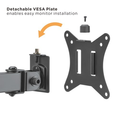 Mbajtëse monitori Brateck LDT66-C024, 17"-32", 9 kg