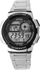 Orë dore Casio ILLUMINATOR WORLD TIME AE-1000WD-1A, digjitale, çelik inox, argjendtë