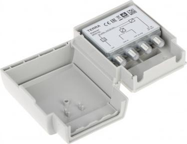 Diplexer antenor Terra DC-015L, 3 hyrje, për TV dhe radio, gri