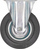Фиксно тркало за количка без марка, 125mm, 100kg, црно