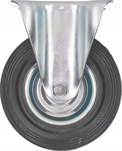 Фиксно тркало за количка без марка, 125mm, 100kg, црно