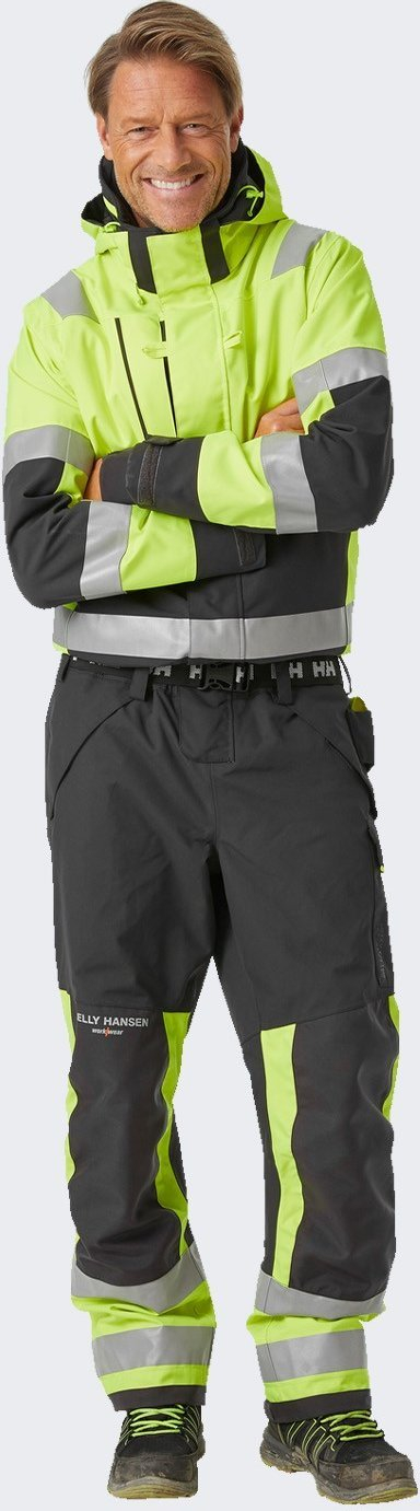 Kombinezon pune Helly Hansen Alna 2.0 Shell Suit, që s’e merr uji, me shirita reflektues, i verdhë
