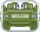 Kufje wireless Hoco TWS EW55, Bluetooth 5.3, me kuti karikimi, jeshile
