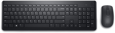 Set tastierë dhe mi DELL KM3322W, wireless RF, AZERTY belgian, i zi