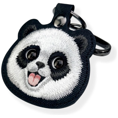 Mbajtëse tracker Nimmy Big Eyed Pet 2.0, për Apple AirTag, me karabinë, e zezë