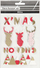 Stikera 3D Creotime Reindeer, set 15 copë, ngjitës vetëngjitës, të kuqe festive