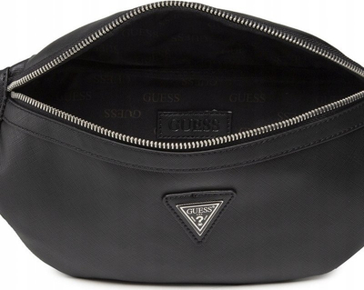 Çantë mesi Guess Certosa HMCRTS P1330, material sintetik, 28 x 14 x 8 cm, e zezë