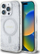 Kapotë Guess Resin Gradient Glitter me MagSafe për iPhone 16 Pro 6.3", e argjendtë