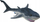 Lodër pelushi Shark, peshkaqen 130cm, gri
