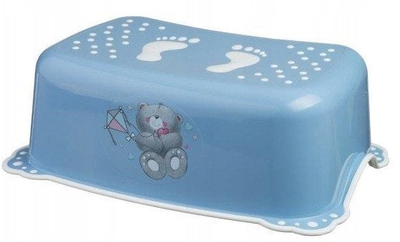 Stolë shkalle për fëmijë MALTEX Teddy Bear, kapacitet 50kg, 28.5 x 42.5cm, blu