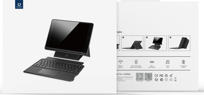 Куќиште со тастатура Dux Ducis DK за iPad Air 13 2024, Bluetooth, PU, сиво